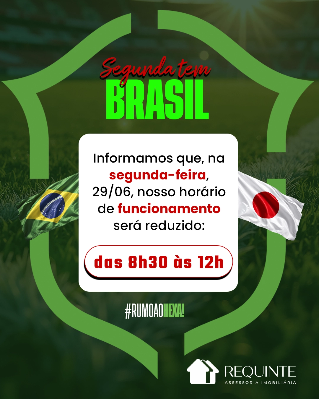 Comunicado Horário de Funcionamento