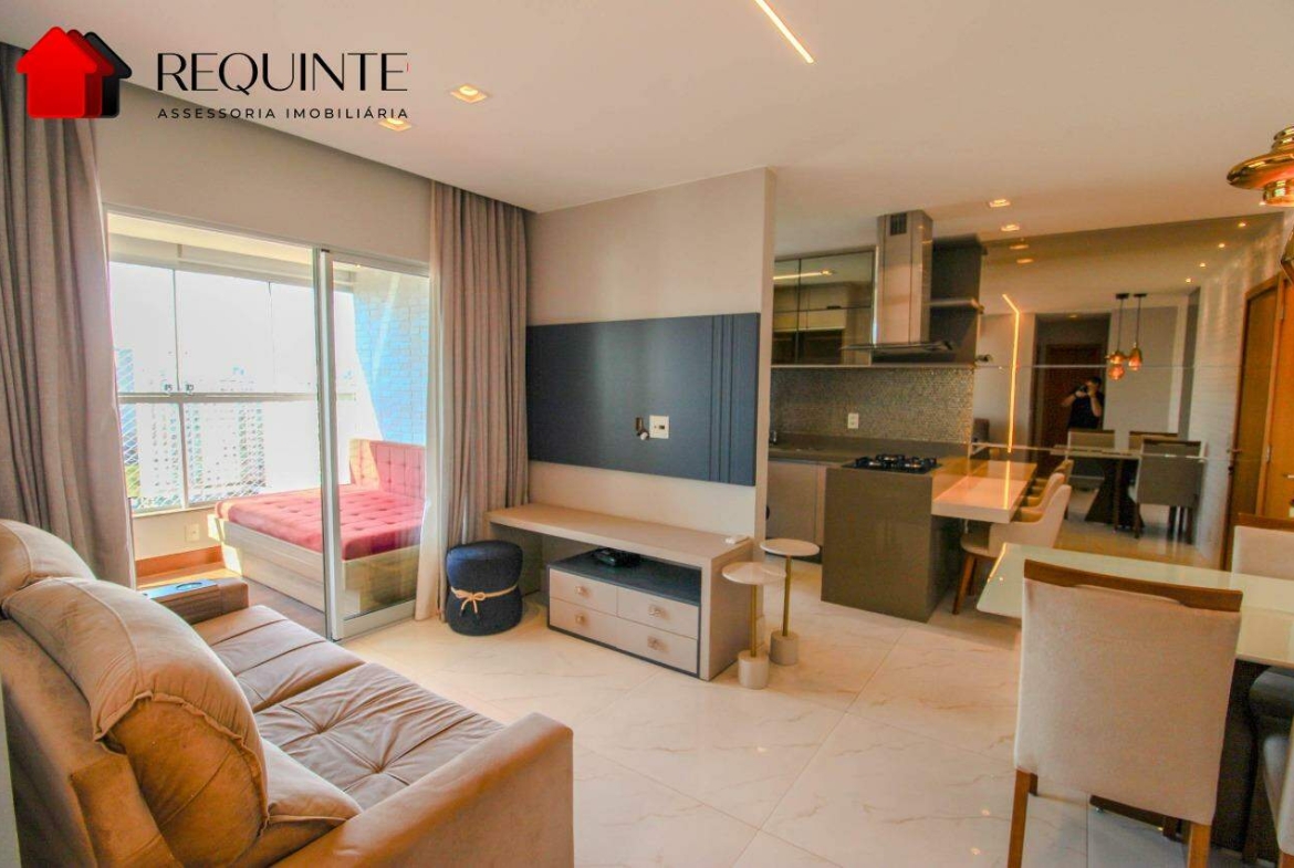 Rua 36 Norte – Residencial Vive La Vie, Mobiliado, 02 quartos, 01 suíte e 02 vagas – Aguas Claras