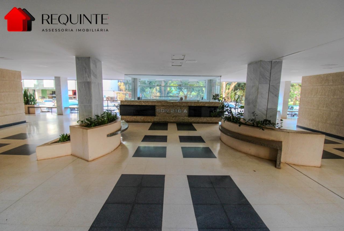 SQN 216, BLOCO A – Reformado, 01 Quarto, 01 Vaga de garagem, Vista livre com elevador – 42m²
