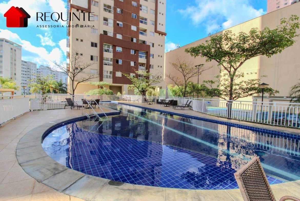 Rua 36 Norte – Residencial Vive La Vie, Mobiliado, 02 quartos, 01 suíte e 02 vagas – Aguas Claras
