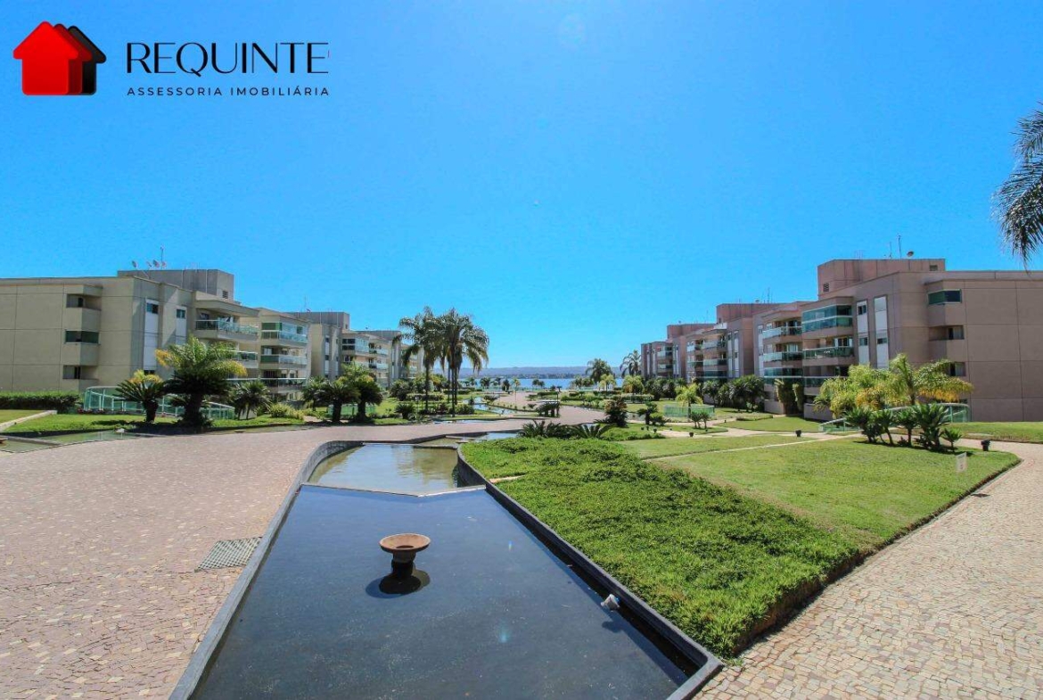 SCEN – Residencial Ilhas do Lago, 2 Quartos sendo 1 Suíte e 2 Vagas, 74m². Beira Lago